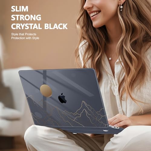 May Chen for MacBook Pro 16 inch A2141 2020 2019 Release, Screen Protector & Keyboard Cover Plastic Soft-Touch Case for MacBook Pro 16-inch with Touch Bar & Touch ID - Gradient Mountain - Image 4