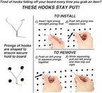 Peg Board Hooks for Hanging Tools with Bins and Baskets – Tool Organization Accessories Kit – Organizer Set of 1 inch, 2 inch, 4 inch L Hooks, J Hook, Pliers Rack, Screwdriver Holder - Image 4