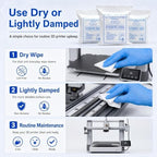 3D Printer Cleaning Kit, 300PCS Lint Free Microfiber Cloths, 6 x 6 Inch - Image 5