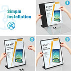 MaxGear Fall Resistant Acrylic Sign Holder 8.5 x 11 Inches 12 Pack - Image 3