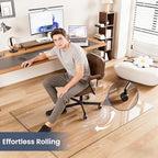 48"x72" Tempered Glass Chair Mat for Carpet - Image 4