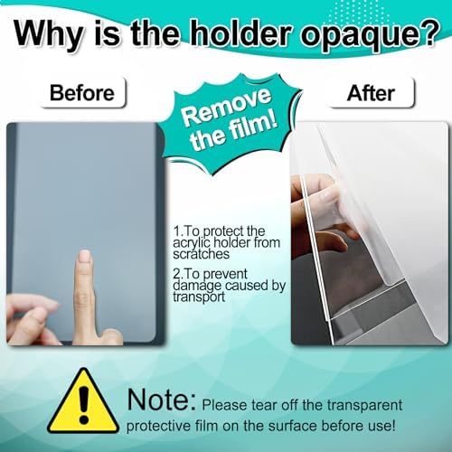Aheroi Acrylic Sign Holder 8.5x11 Wall Mount, Wall Sign Flyer Holder 30Pcs - Image 3