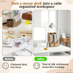 2 Pcs Handwoven Magazine File Holder 11.8'' Foldable Design - Image 4