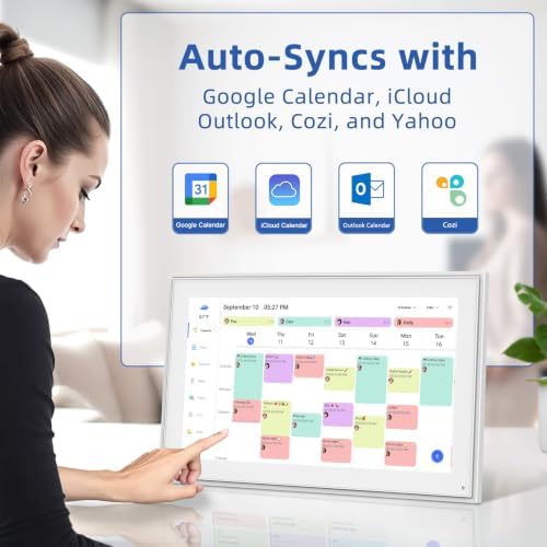 21.5" Digital Wall Calendar with Chore Chart & Planner - Image 2