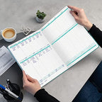 Clever Fox Income & Expense Tracker, Business Ledger 5.8x8.3 Turquoise - Image 6