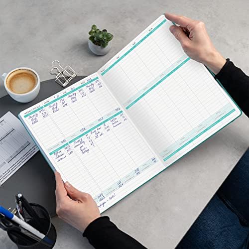Clever Fox Income & Expense Tracker, Business Ledger 5.8x8.3 Turquoise - Image 6