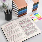 5 Pack College Ruled Notebook Bulk, A5, 312 Numbered Page Thick Journal Set - Image 6