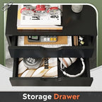 DEVAISE 5-Drawer Filing Cabinet, Under Desk file Cabinet, Black - Image 4