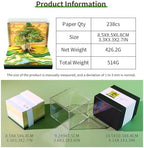 3D Calendar 2027,Creative 3D Memo Pad Time Piece Calendar 2027 Tear Away Paper Sculpture Magic Tree Multi-Color DIY Art Note - Image 6