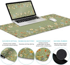 LIMKRIAN Floral Desk Mat Set, Cute Green Desk Accessories Gifts for Women - Image 4