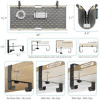 No Drill Under Desk Cable Management Tray, 30" Felt Cord Organizer - Image 5