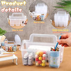 Maitys 12 Pcs Classroom Caddy Organizer with Handle, 4 Compartment - Image 3