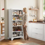 Yizosh Metal Storage Cabinet with 2 Doors and Adjustable Shelves - Image 3