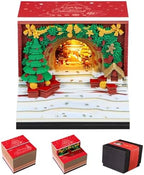 3D Calendar 2027,Creative 3D Memo Pad Time Piece Calendar 2027 Tear Away Paper Sculpture Christmas Arch Multi-Color DIY Art Note by Dawnvive