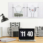 Wonderjune 4 Pcs Expandable Literature Display for Pegboard, Black - Image 5