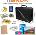 Fireproof Document Box, 5200°F Fire Safe Document Organizer with Lock, Portable Waterproof File Box for Home Travel, Safe Storage Boxes for Important Documents - Image 4
