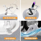 SupeDesk Tablet Pillow Stand with Snack Bowl for Bed, Kindle and iPad - Image 3