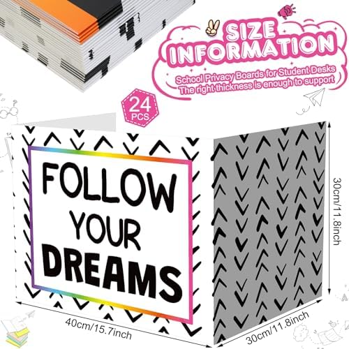 Honoson 24 Pcs Inspirational Privacy Folders for Students - Image 2