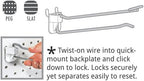 Azar 701242 12" Flip Scan Quick Back (0.212" Diameter), 50 Pack - Image 2