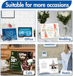 Aheroi Acrylic Sign Holder 8.5x11, Plastic Sign Holder Standing Bulk 30Pcs - Image 6