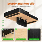 Bamboo Sofa Tray Insert with 2 Cup Holders for Sectionals - Image 5