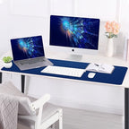 AFIING Cork Desk Mat 47" x 23.6", Dual-Sided Natural Cork & PU Leather Desk Pad, Non-Slip Waterproof Large Mouse Pad for Office, Home & Gaming (Sapphire Blue) - Image 6