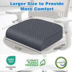 Seat Cushion, Office Chair Cushion, Chair Pad, Large, Gray, Large - Image 2