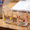 SiliFine 2 PCS Pencil & Apple Icon Juice Glasses by SiliFine