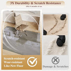 Tempered Glass Chair Mat for Carpet, 40"x60" Grey Floor Mat - Image 3