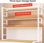 Pegboard Wall Organizer Panels.Modern Industrial Computer Desk with Storage Shelves & Pegboard - Stylish Home Office Workstation for Study, Writing, and Productivity，（Grey，47in） - Image 4