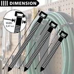 Zip Ties heavy duty 300 Pack (12"+14"+16") - 250 lb Tensile Strength - Image 2