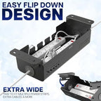 VIVO Black Screw-On Flip-Open 19 in Cable Management Box, DESK-ACMB20-S - Image 5