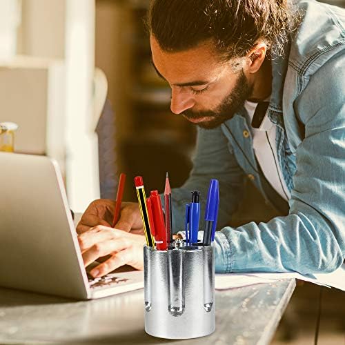 Caliber Gourmet Revolver Pen Holder & Paper Weight, Cast Aluminum Office Gift – Cool Pencil Holder for Desk Men, Funny Pen Stand, Gun Decor Accessory, Unique Vintage Desk Gadget - Image 3