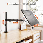 BONTEC Laptop Arm for Desk, 13-32 Inch, 22lbs, VESA 75/100 Compatible - Image 5