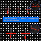 4 Pack Heavy Duty Steel Pegboard Garage Organization Panels,Universal 1/8 and 1/4 Pegboard Accessories,Suitable for Tool Storage,Garage Storage etc. (Black, 16X10.5) - Image 7