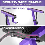 Liquid Stands Piano Keyboard Stand - Z Style Adjustable and Portable Heavy Duty Music Stand for Kids and Adults -Fits 54-88 Key Electric Pianos - Sturdy Musical Keyboard Stand (Purple) - Image 4