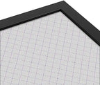 PinPix 17x17 inch Cork Bulletin Board. This Decorative Framed Pin Board Comes with Diamond Pattern in Light Grey Design and Satin Black. Ideal for Home, Office Decor or School (PinPix-524) - Image 4