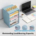 Mail Sorter Organizer, 11 Compartments Mailbox for Classroom, Desktop File Organizer with Adjustable Shelves, For Office Home Classroom, PVC, Blue - Image 5