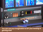 SEDETA L Shaped Gaming Corner Desk with Drawers, Hutch and Storage Shelves - Image 6
