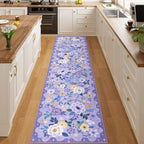DUKINO 2x8 Runner Rug, Washable Runner Rug for Kitchen Non Slip, Purple - Image 5