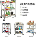 Olympia Tools 89-355 Pack N Roll Collapsible Service Cart, XL, 300LB Capacity, White - Image 7