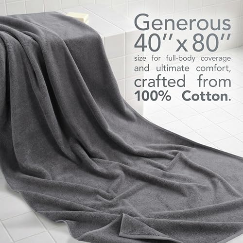 American Soft Linen 100% Cotton Luxury Turkish Towels, 40x80 XL Bath Sheet - Image 2