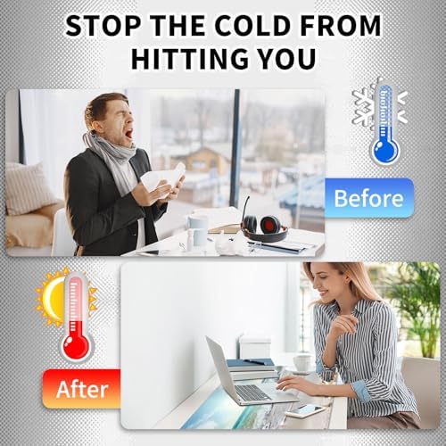 Heated Mouse Pad Hand Warmer, Warm Desk Pad Mousepad Desk Mat with 3 Levels Heating and Auto Shut Down 31.5 x 13 inch PU Leather Warmer Keyboard Mat for Gaming Laptop Office Home, Starfish Beach - Image 5