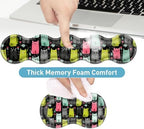 Keyboard Mouse Pad Set, Extended Gaming Mouse Pad+Ergonomics Keyboard Wrist Rest Support, Memory Foam, Easy Typing Pain Relief, 4Pcs XL Ultra Thick Desk Mat,Colorful Cats - Image 4