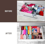 6-Pack Drawer Dividers 6-Inch High Dresser Drawer Organizer 11.5 to 17 Inch - Image 3