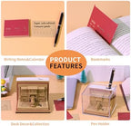 3D Memo Pad, 3D Calendar 2027, Time Piece Calendar, Tear-Off Calendars 2027, 3D Paper Carving Art Memo Pad, Art Carving Sticky Notes for Office Home Gifts Ornaments (Train in the book) - Image 5