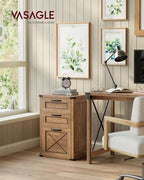 VASAGLE File Cabinet with 3 Drawers, Printer Stand, Fit A4 Letter Size - Image 2