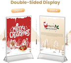 8.5X11 Silver Frames Double-Sided Acrylic Sign Holder, 6 Pack - Image 3