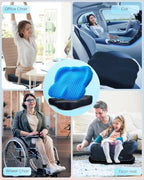 Breathable Honeycomb Gel Seat Cushion, Pressure Relief Cushion Long Sitting - Image 6
