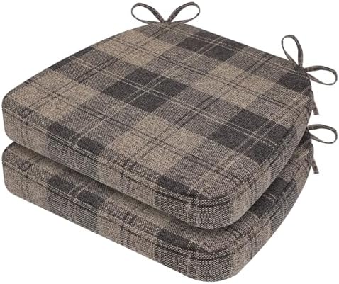 AAAAAcessories Chair Cushions for Dining Chairs, 17 x 16 x 2 in, Set of 2 by AAAAAcessories